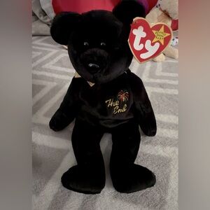 Ty Beanie Baby The End Bear 1999 - Retired Plush Toy - RARE